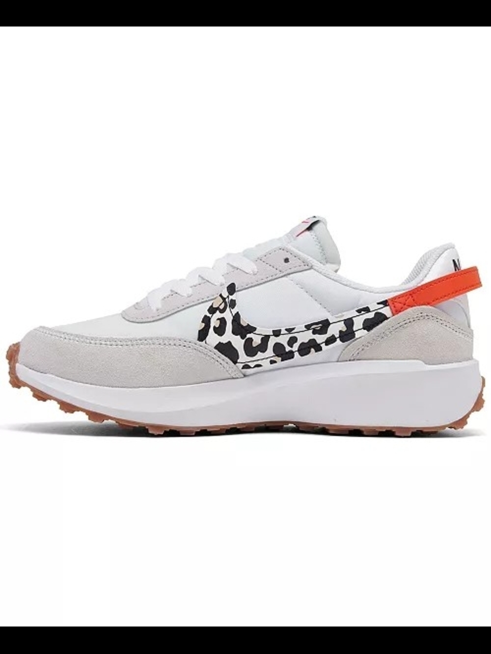 Nike Waffle Debut Women’s White Leopard Trainer - Picture 3 of 16